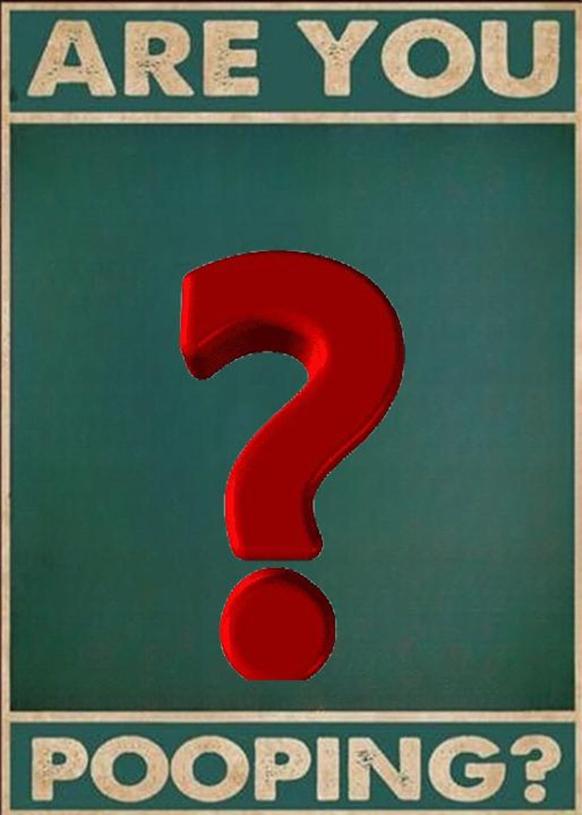 Are You Pooping Custom Order Personalized Wall Art Only