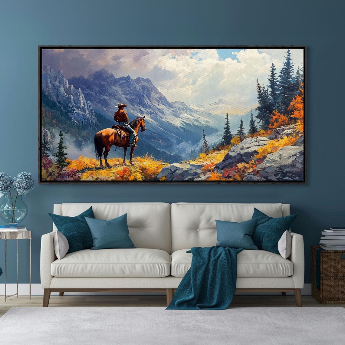 Forlorn Cowboy in the Virginia Mountains Art Print - Image 5