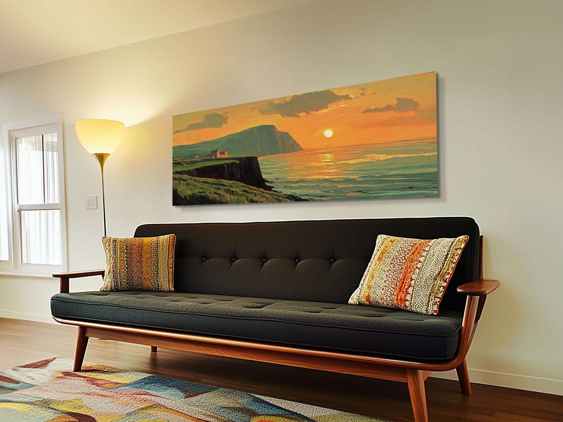 Cliffs of Moher Ireland Dramatic Sea Cliffs Sunset Over Ocean Poster - Image 4