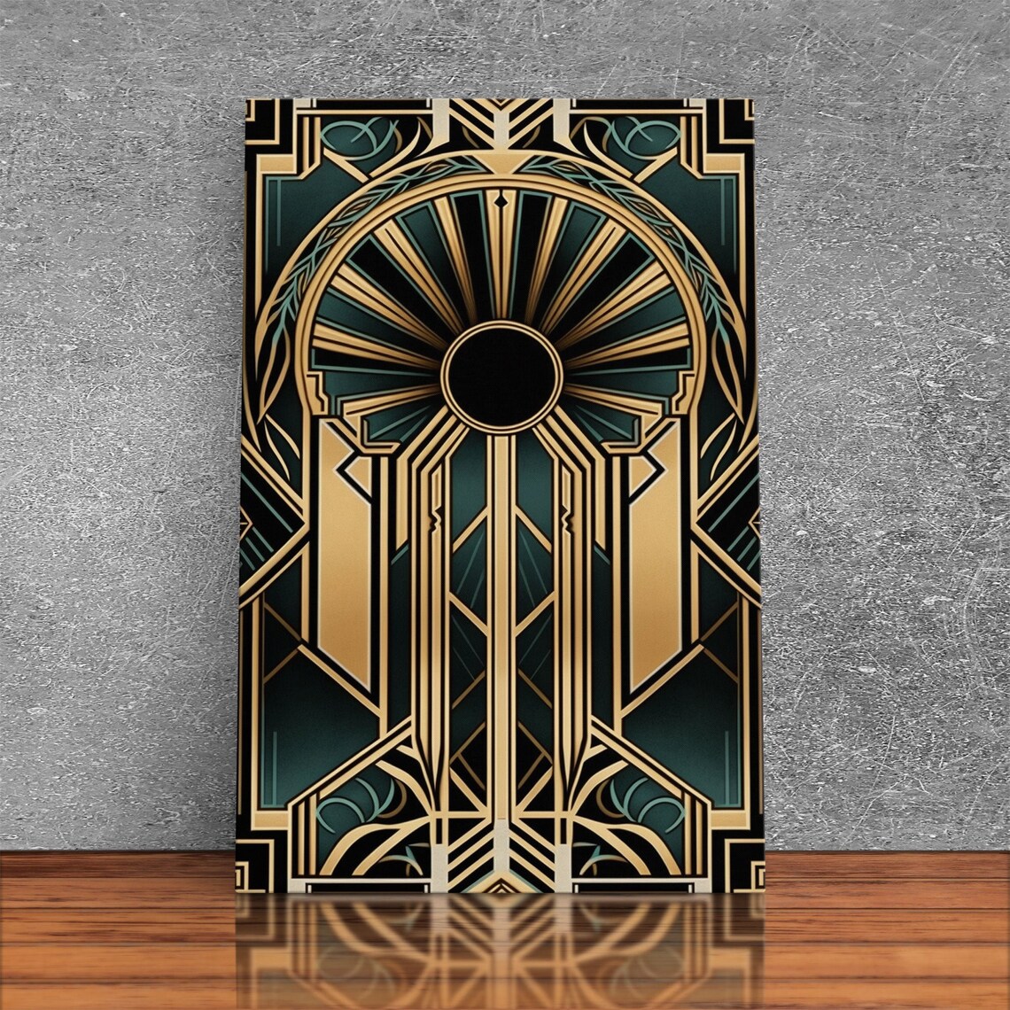 Art Deco Wall Art Print, Vintage Living Room Decor