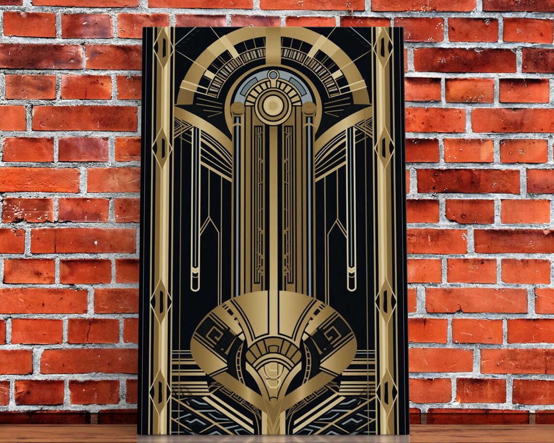 Art Deco Pattern Art Print, Abstract Lines Design - Image 5
