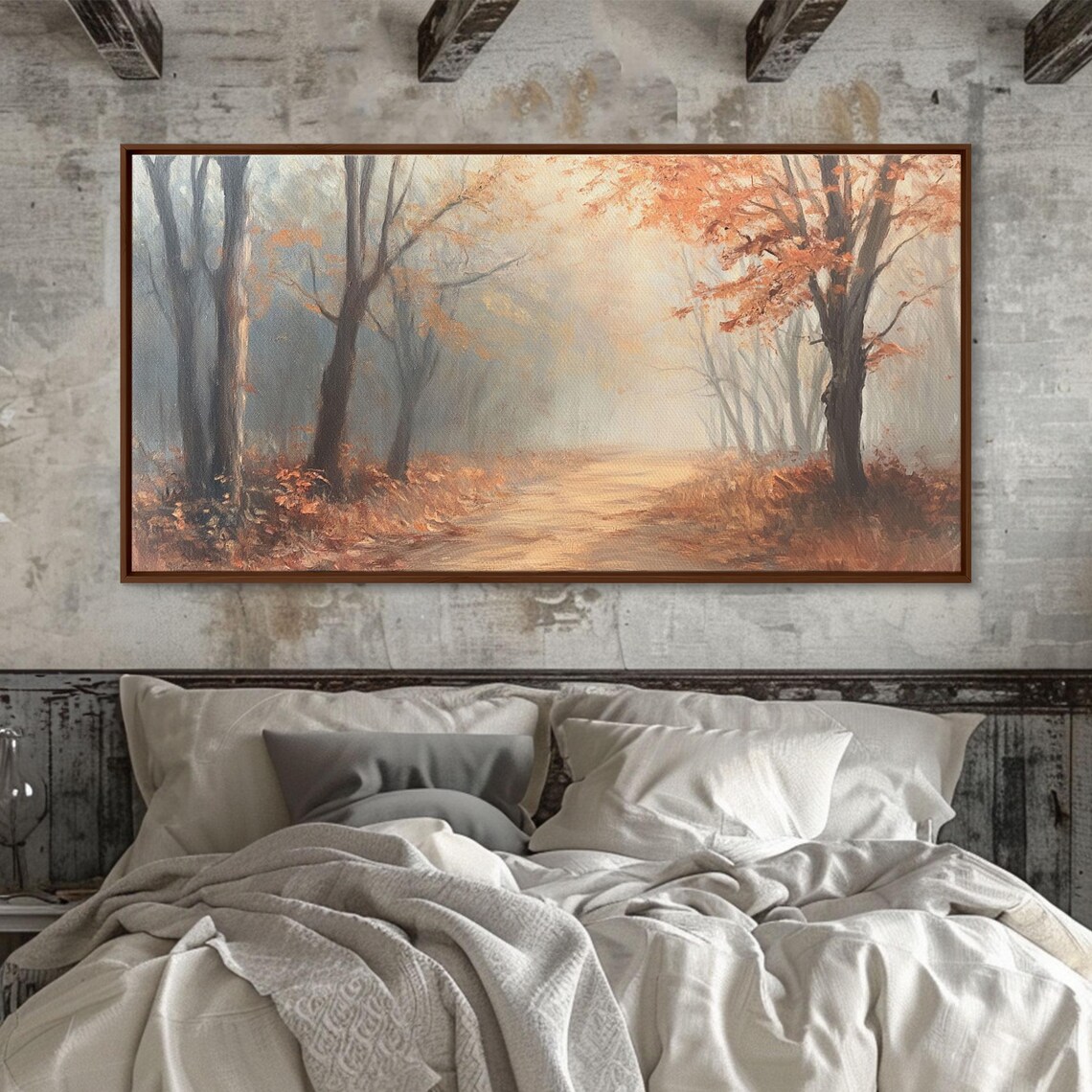 Path Through The Fall Forest, Winter Wonderland Decor - Image 6