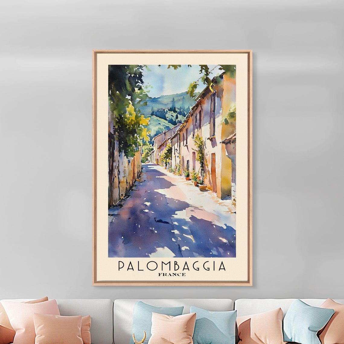 Palombaggia France Watercolor Print Vacation Gift France Wall Art Beach Painting Beach Decor Beach Or Lakehouse Art - Image 3