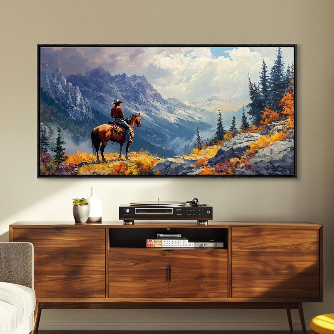 Forlorn Cowboy in the Virginia Mountains Art Print - Image 6