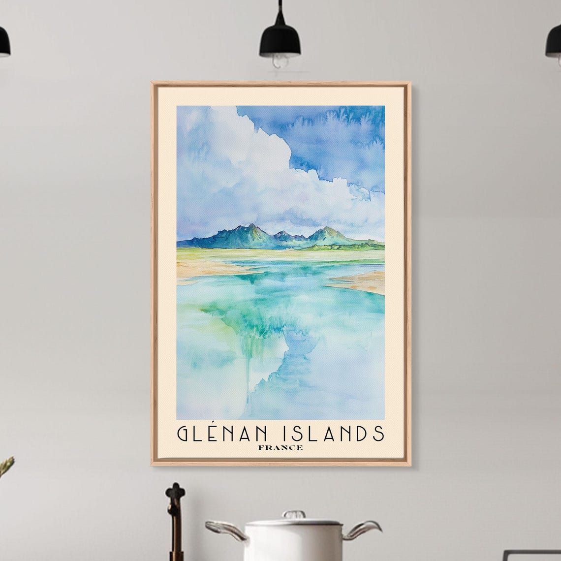 Glenan Islands France Tranquil Lagoon Turquoise Shallows Poster - Image 6