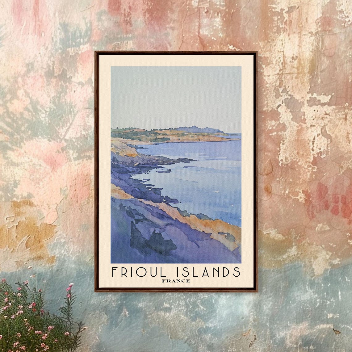 Frioul Islands France Watercolor Print Vacation Gift France Wall Art Vacation Wall Art Vacatation Beach Decor Beach Or Lakehouse Art - Image 4