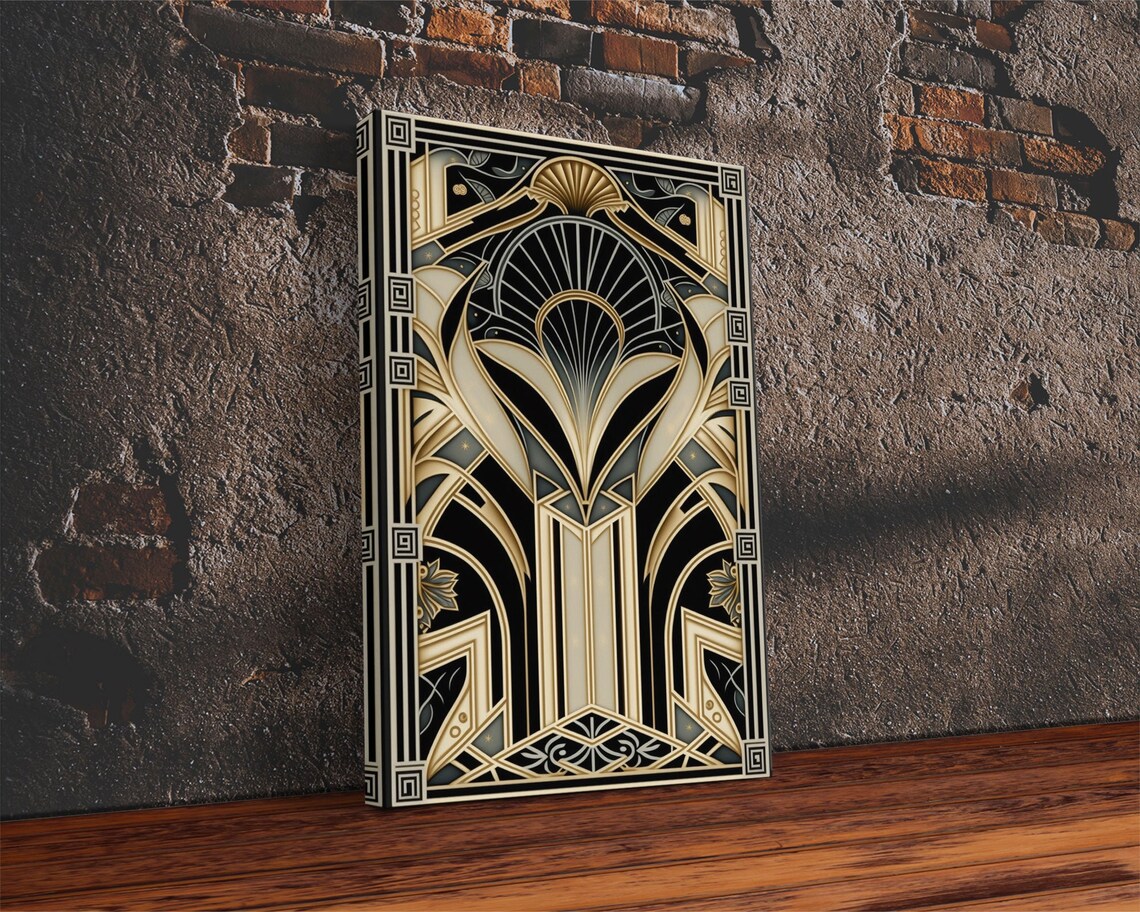 Art Deco Geometric Pattern, Abstract Office Art Print - Image 2
