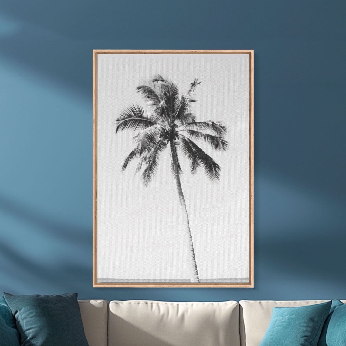Palm Tree Minimalist Art Print, Black And White - Image 3