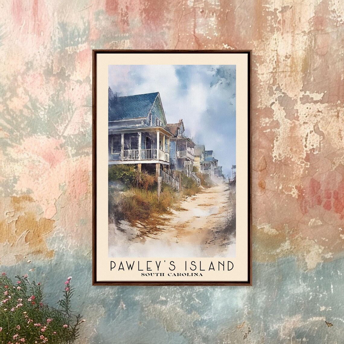 Pawleys Island South Carolina Watercolor Art Print