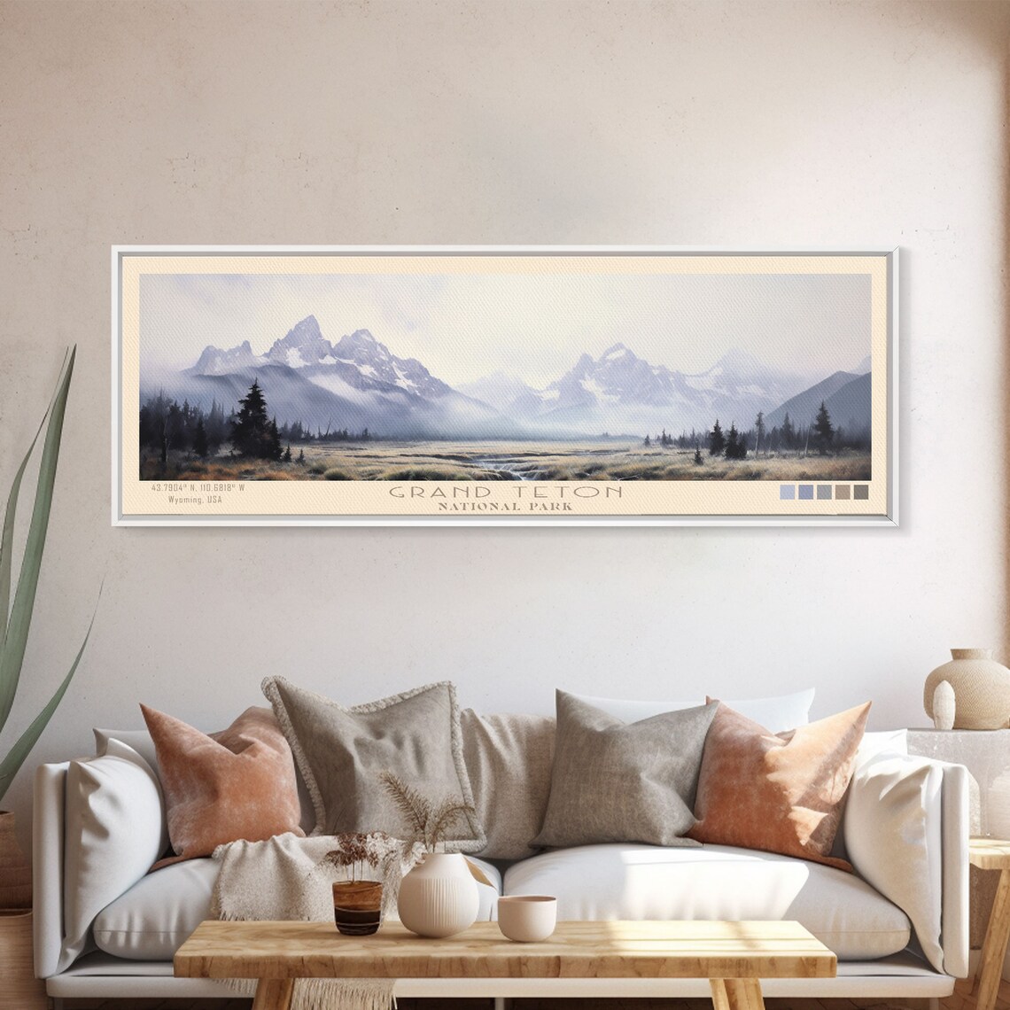 Grand Teton National Park Minimalist Travel Poster - Image 5