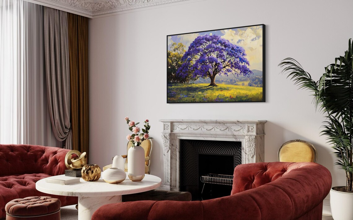 Jacaranda Tree Art Print, Botanical Landscape - Image 4