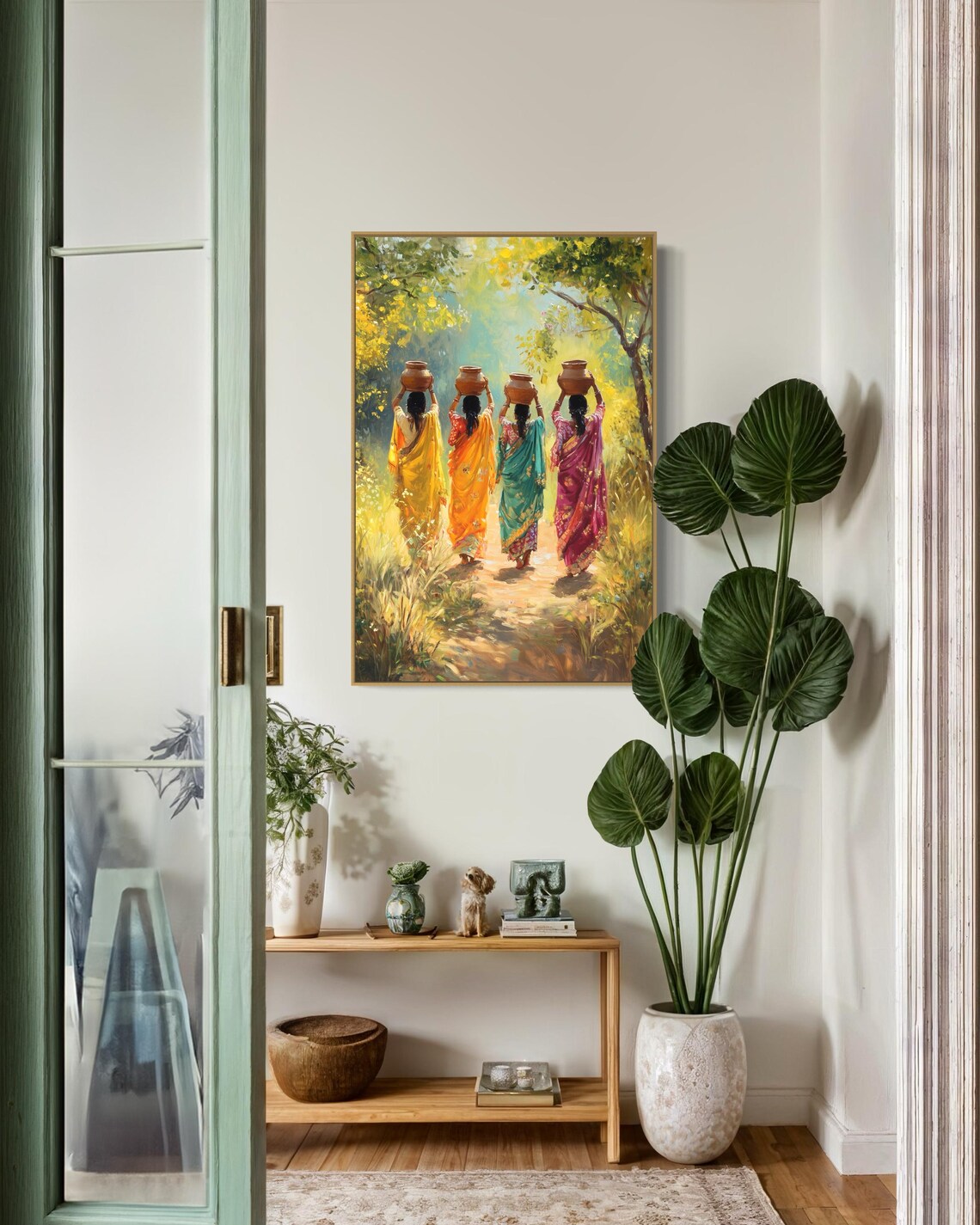 Indian Village Women, Traditional India Poster Print - Image 2