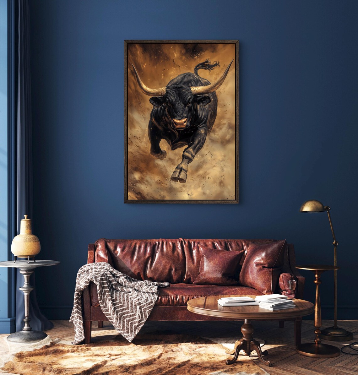 Charging Bull Art Print, Strength Symbol Decor - Image 2