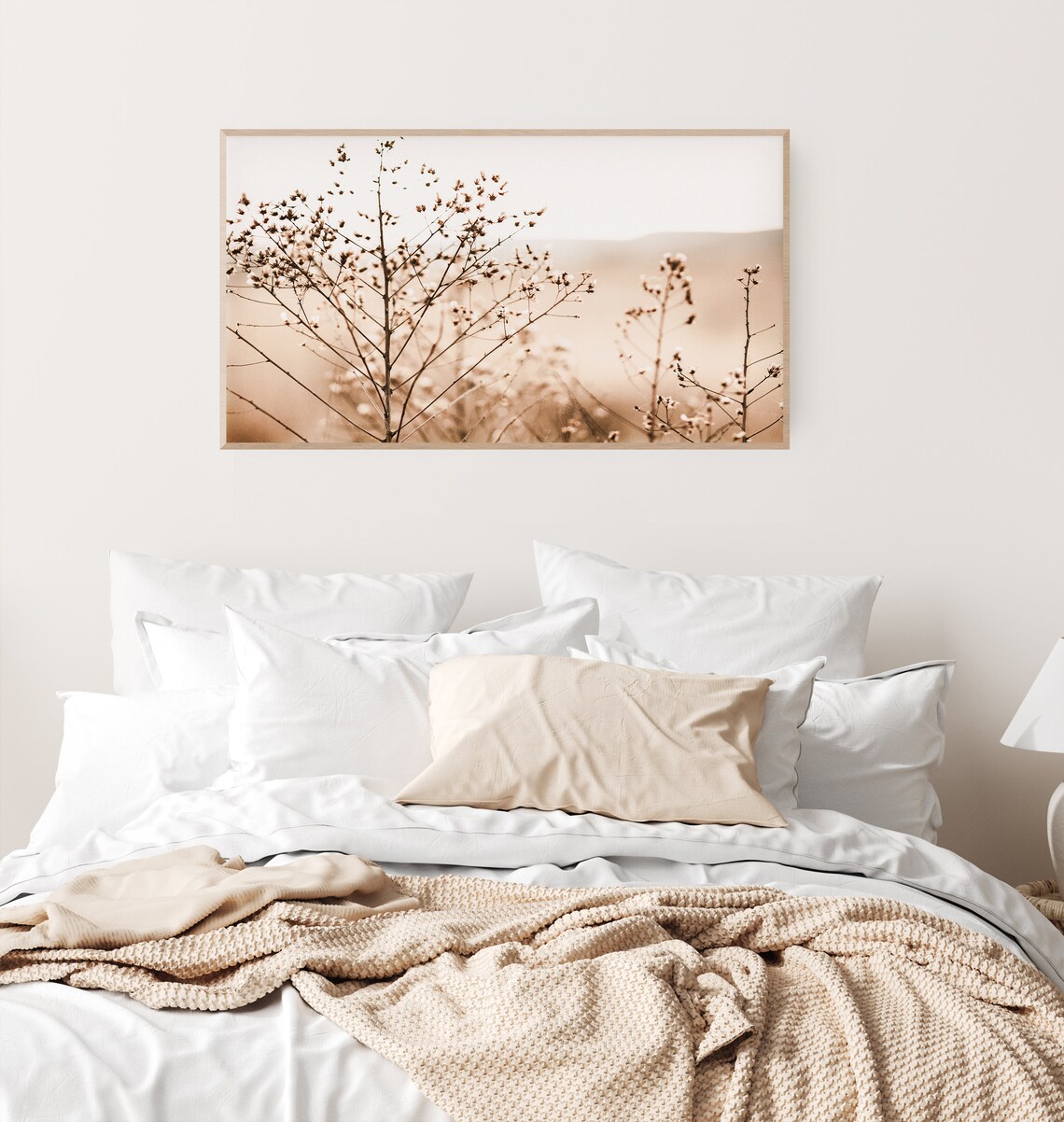Fall Botanical Art Print, Neutral Beige Autumn Decor - Image 3
