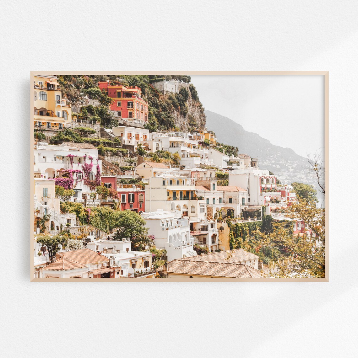 Positano Colorful Houses on the Cliffside Amalfi Coast Poster - Image 3