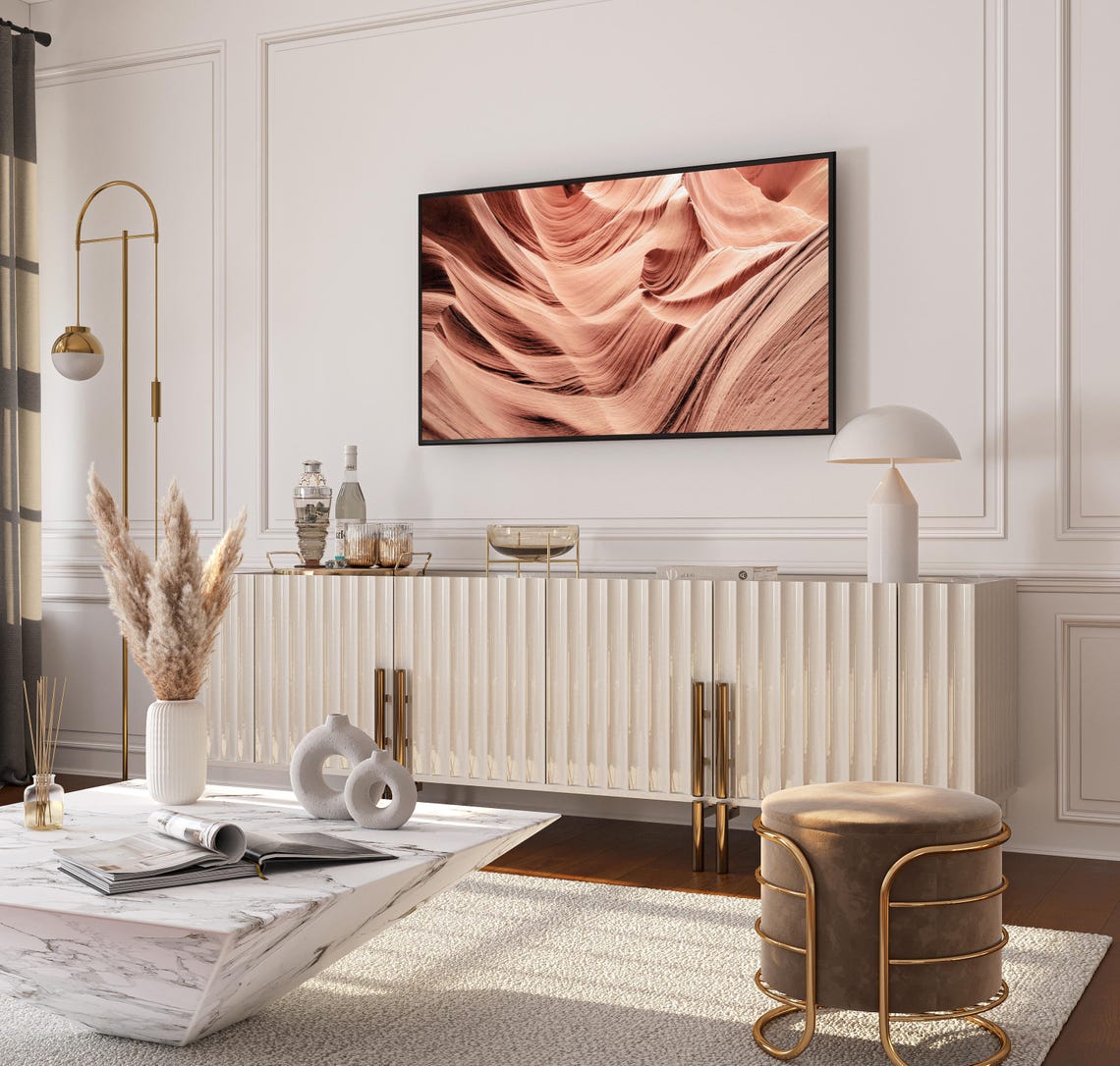 Antelope Canyon Arizona Flowing Sandstone Waves Desert Art Poster - Image 2