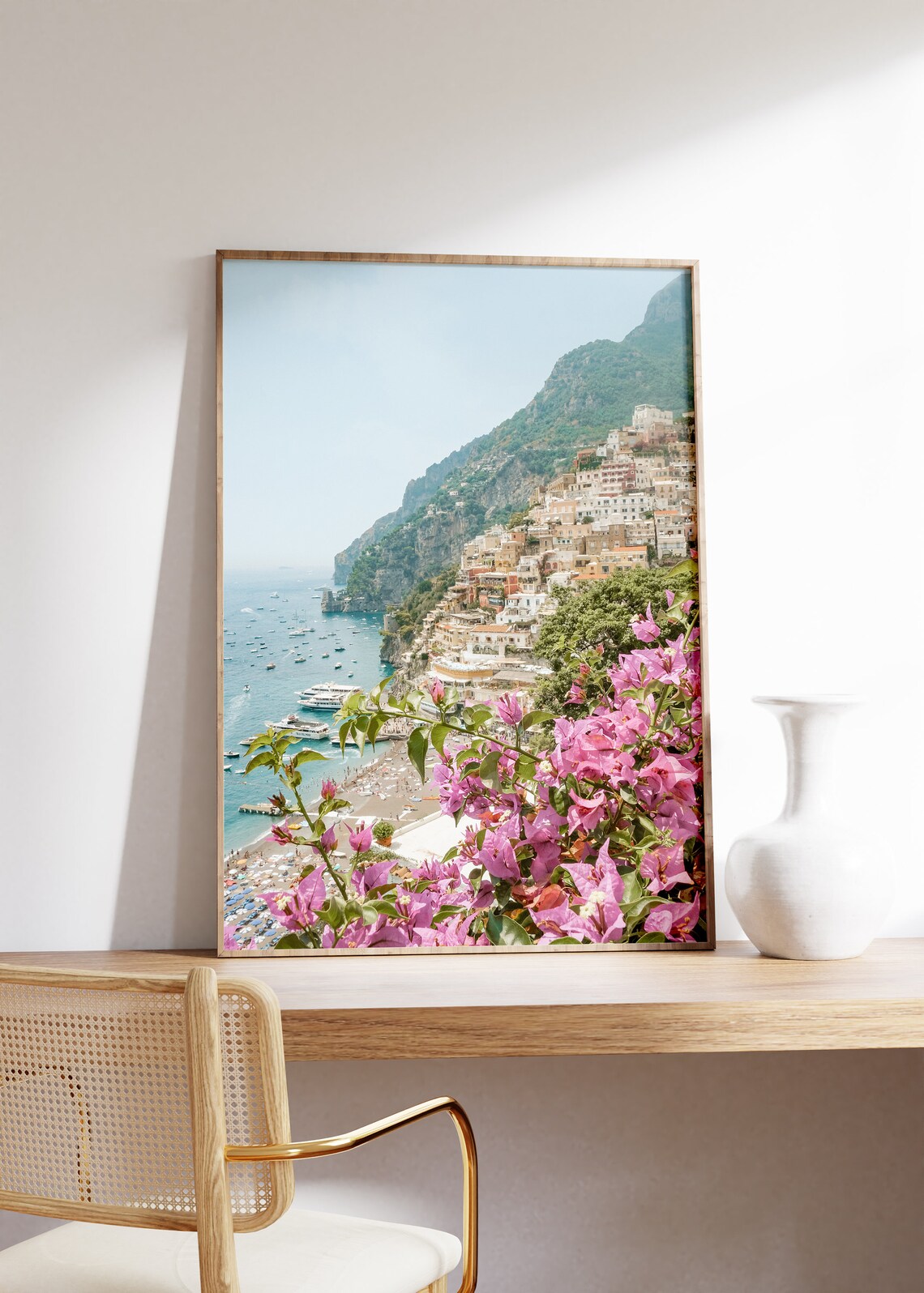 Positano Beach Vintage Italy Travel Poster - Image 3