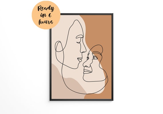 Custom Line Drawing Minimalist Illustration Minimalist Portrait Minimalist Drawing Single Line Art Portrait Custom Minimalistdigital