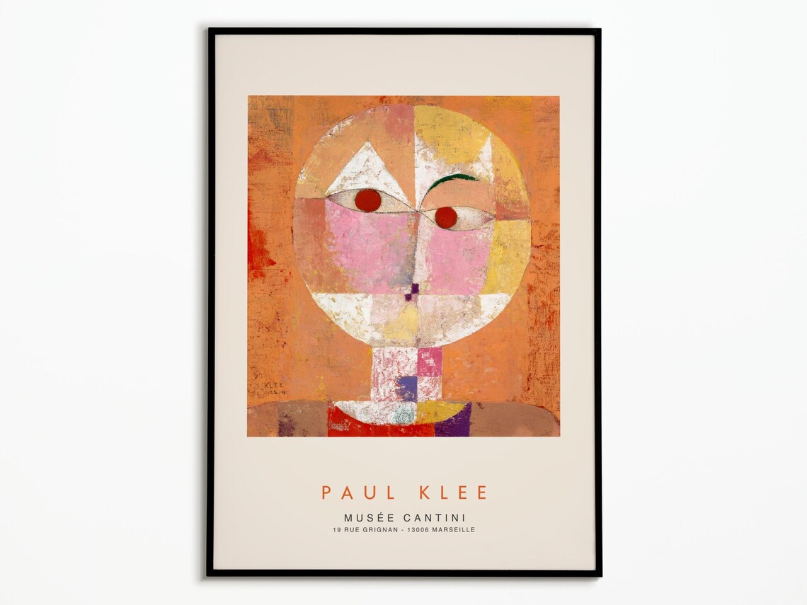 Paul Klee Exhibition Poster, Artist Wall Art Print