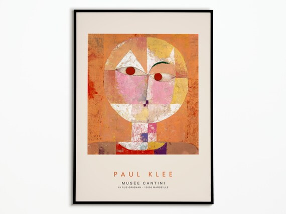 Paul Klee Exhibition Poster, Artist Wall Art Print