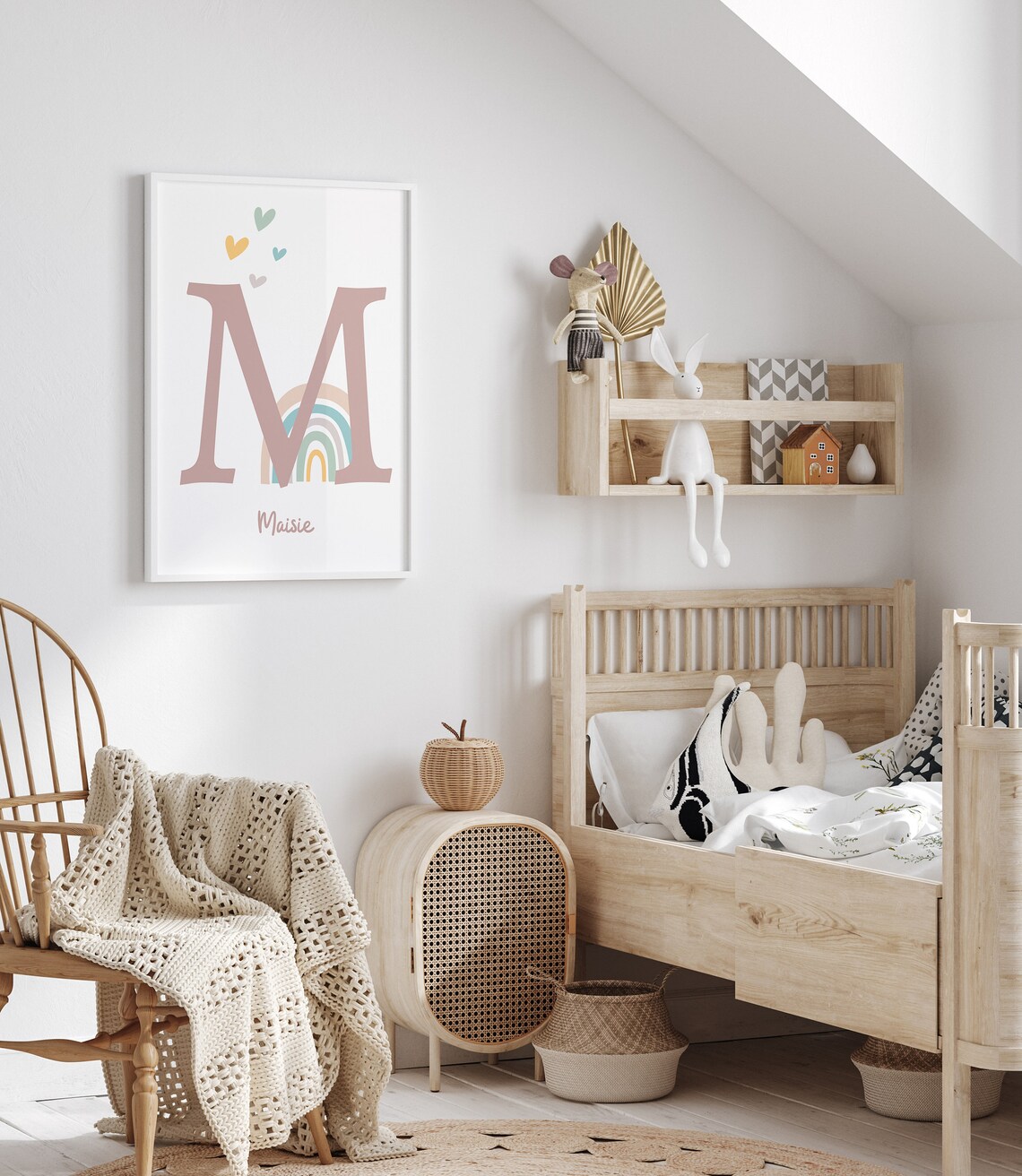 Personalized Rainbow Name Print, Nursery Decor - Image 3