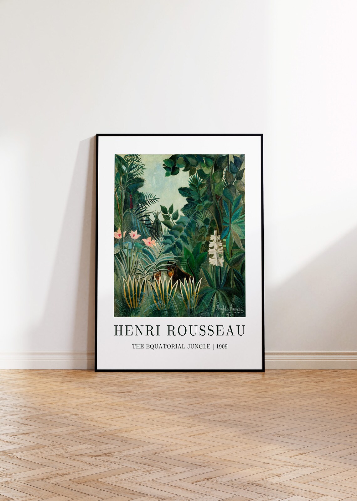 Henri Rousseau Equatorial Jungle, Vintage Nature Art Print