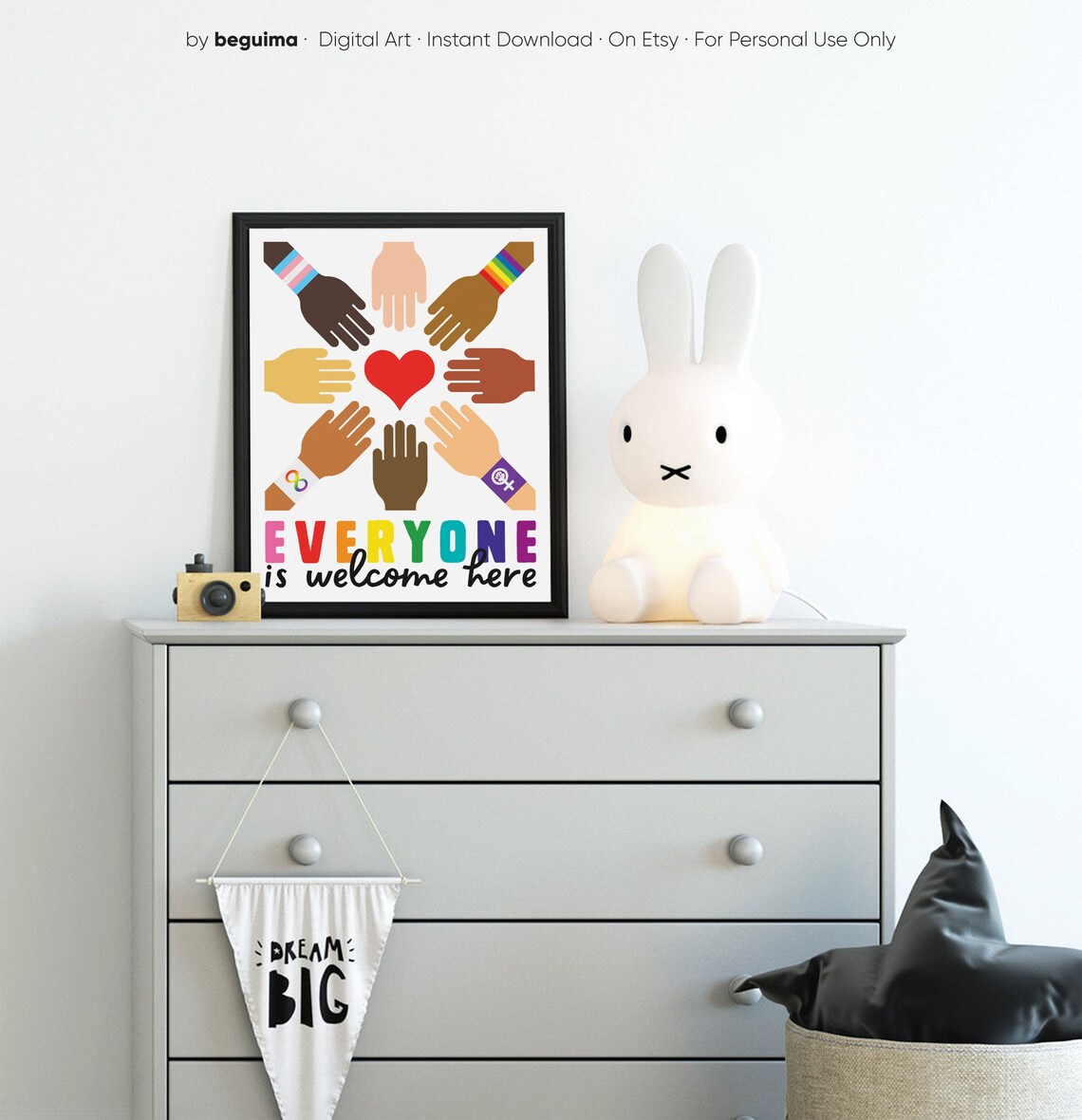 Equality Prints Diversity Classroom Decor Art Print - Image 2