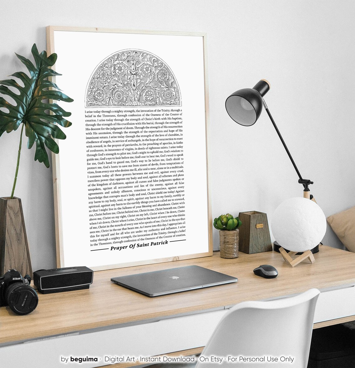 Prayer Of St Patrick, Christian Wall Art Print - Image 3