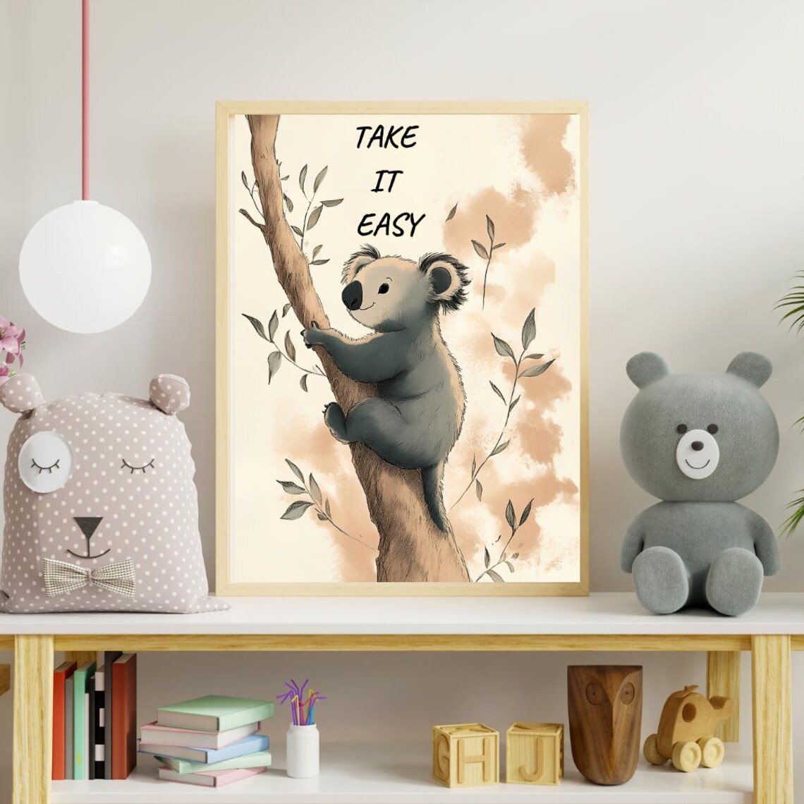 Zen Panda Mindfulness Animal Quote, Bamboo Gift - Image 2