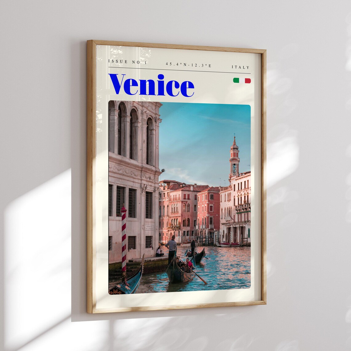 Venice Italy Vintage Travel Poster Gondola Ride on Grand Canal - Image 2