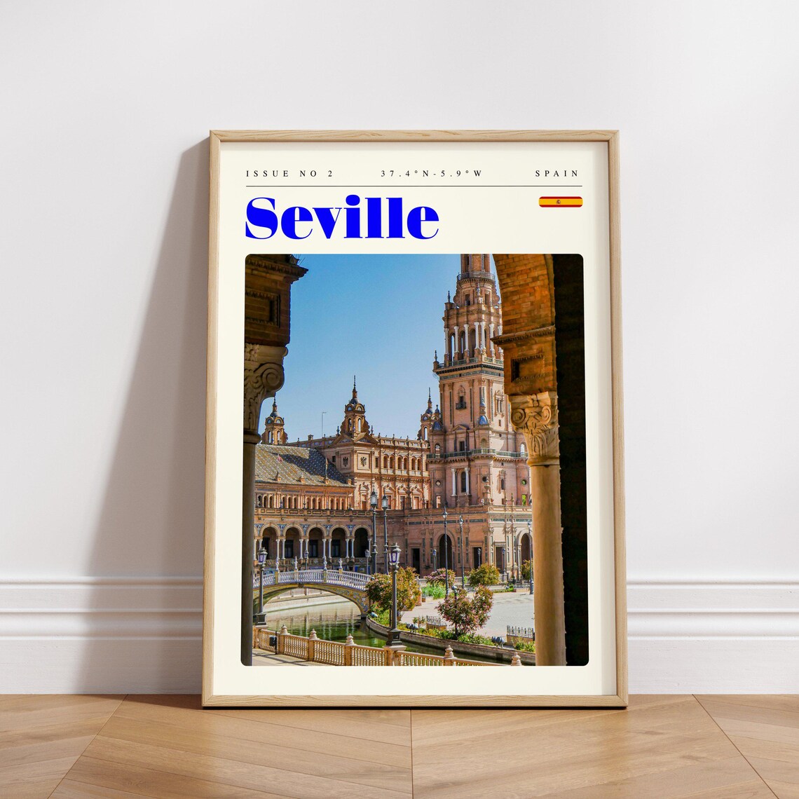 Seville Spain Plaza de Espana Through Arch Photography Poster - Image 3