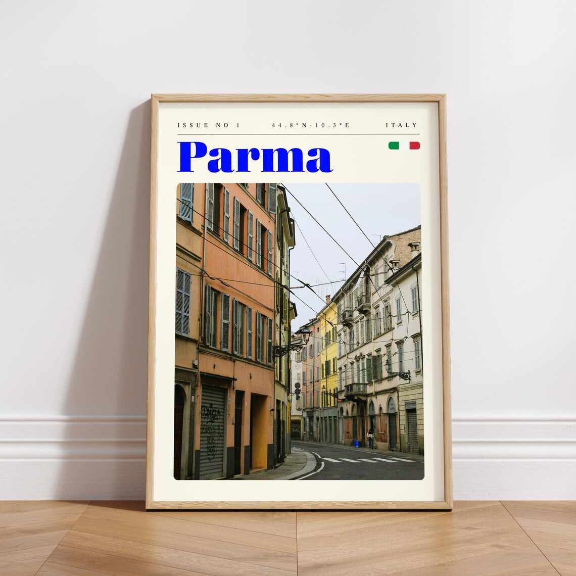 Parma Italy Historic Street Old Town Architecture Travel Poster - Image 3