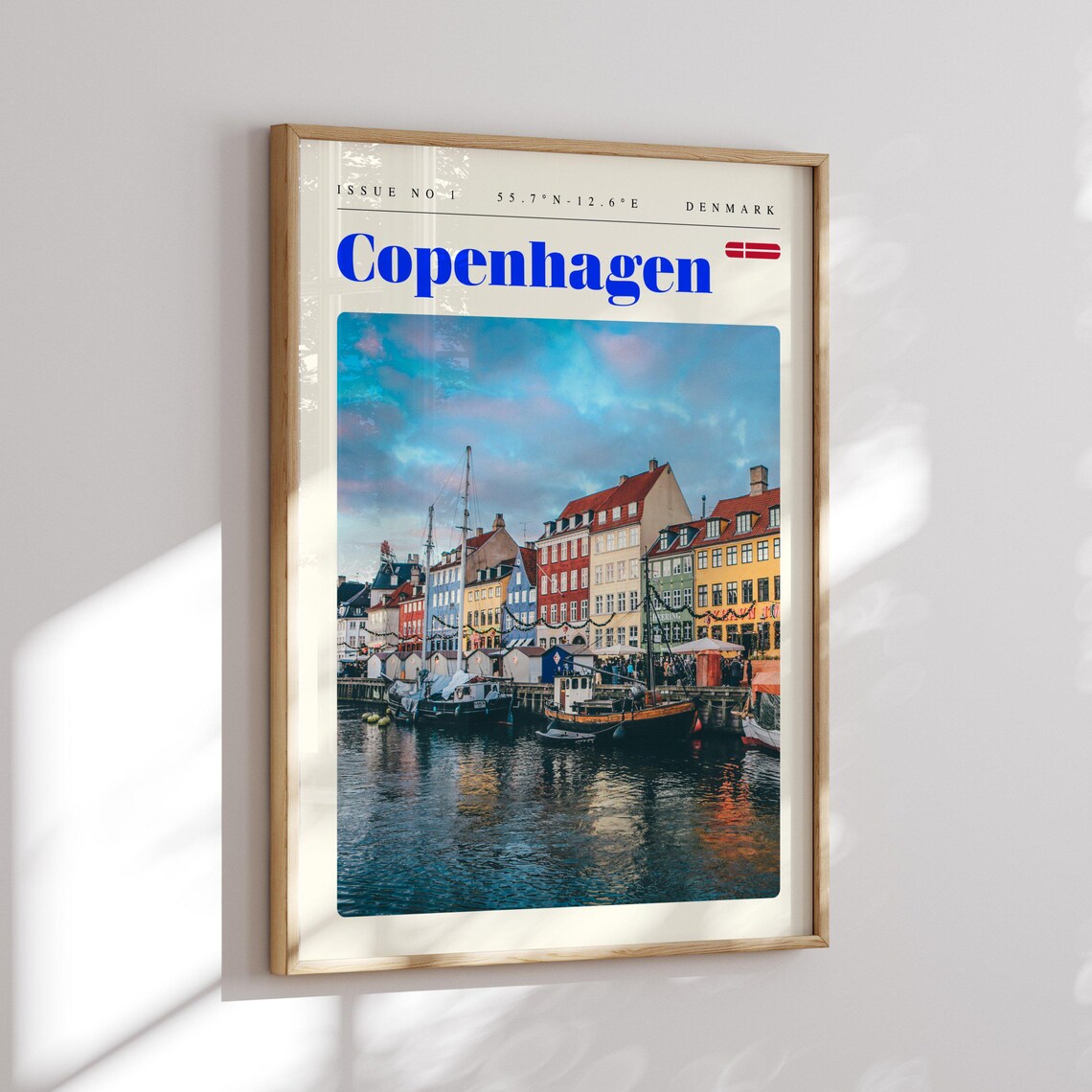 Copenhagen Denmark Nyhavn Colorful Harbor Houses Travel Poster - Image 2