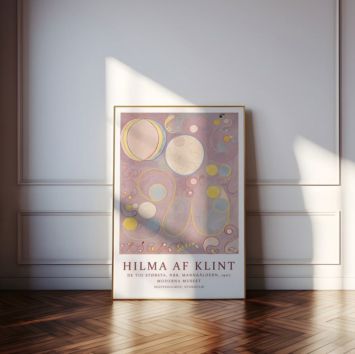 Hilma Af Klint De Tio Storsta Nr 8 1907 Pastel Abstract Circles Poster - Image 4