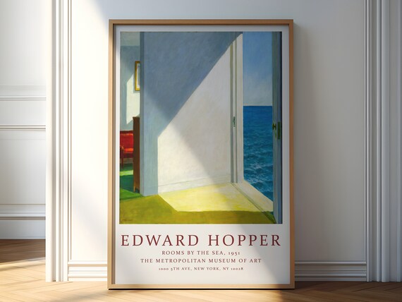 Edward Hopper Rooms By The Sea 1951 Coastal Interior Light Poster