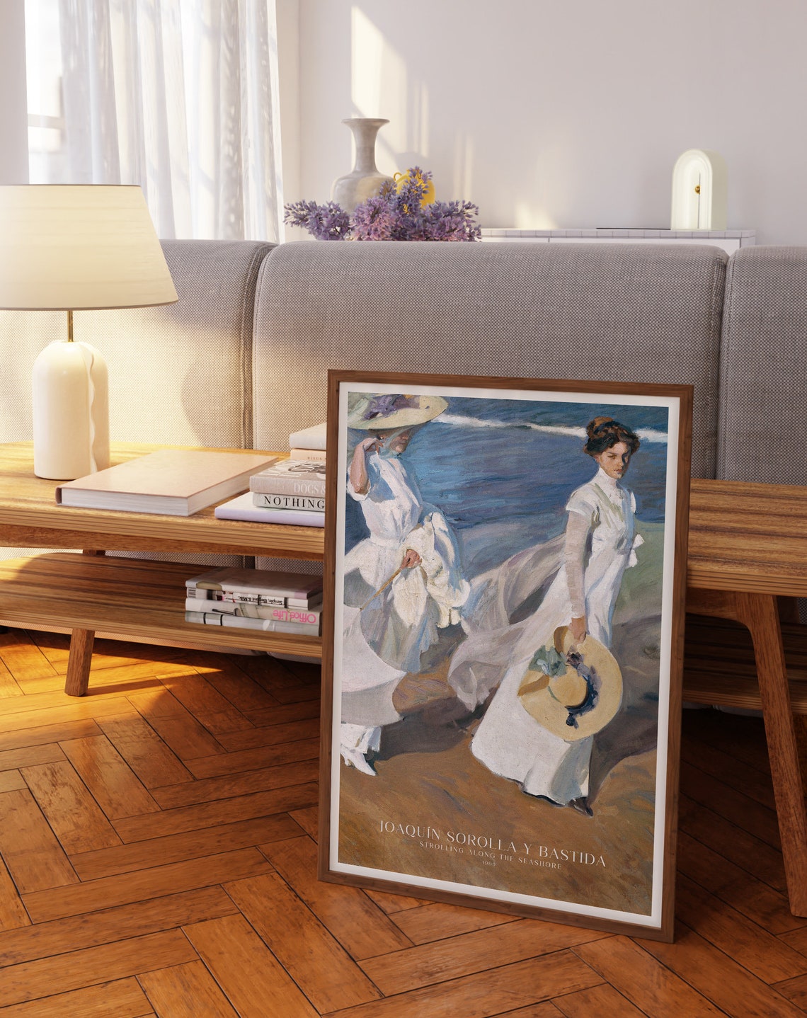 Joaquin Sorolla Strolling Along The Seashore 1909 Women Poster - Image 2