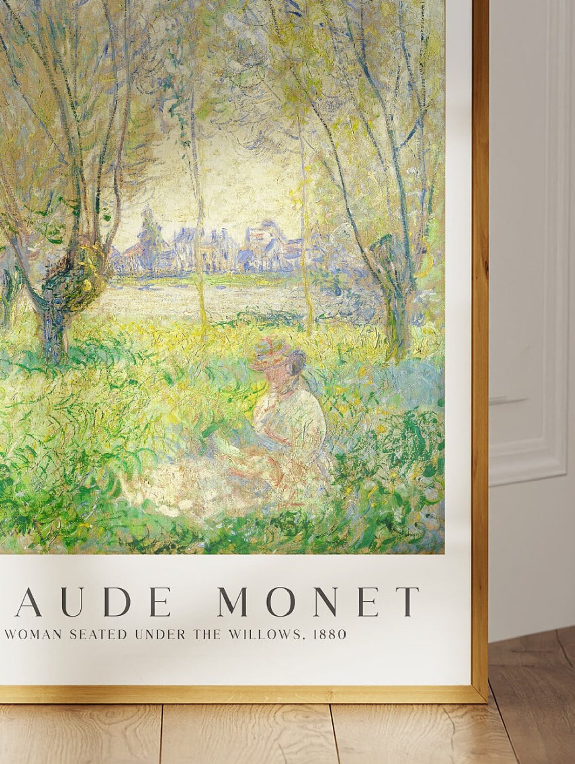 Claude Monet Woman Seated Under The Willows 1880 Meadow Poster - Image 4