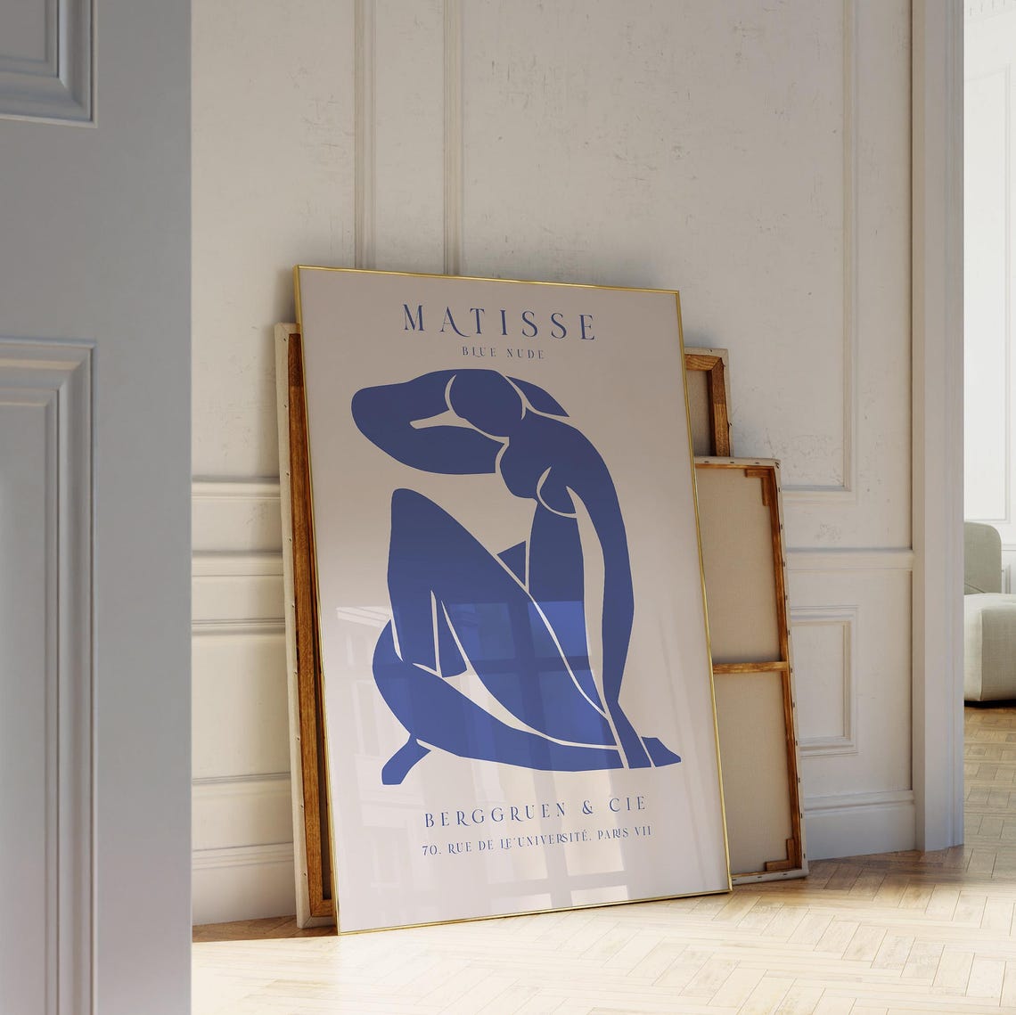 Henri Matisse Blue Nude Cutout Berggruen Paris Exhibition Art Poster - Image 2