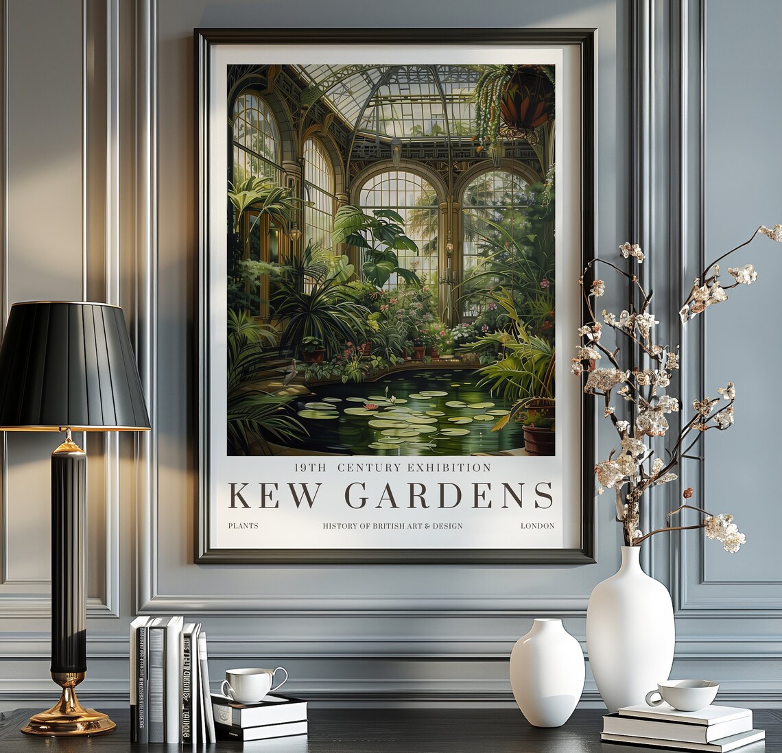 William Morris Kew Gardens London Vintage Poster Print