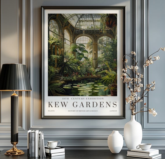 William Morris Kew Gardens London Vintage Poster Print