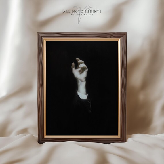 Dark Academia Hand, Creepy Gothic Halloween Poster
