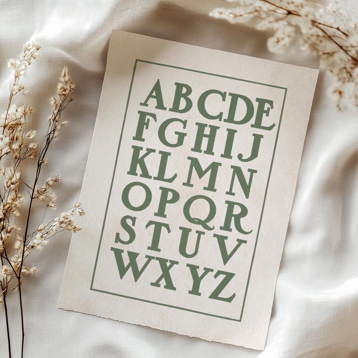 ABC Poster, Vintage Nursery Letter Artwork - Image 4