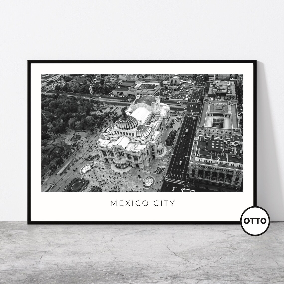 Mexico City Travel Poster, Palacio De Bellas Artes