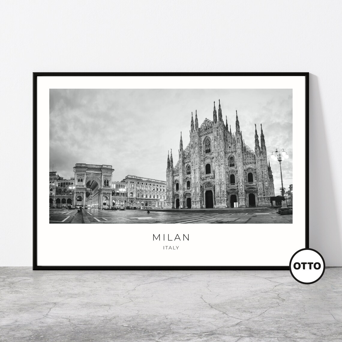 Milan Cathedral Travel Poster, Duomo Di Milano