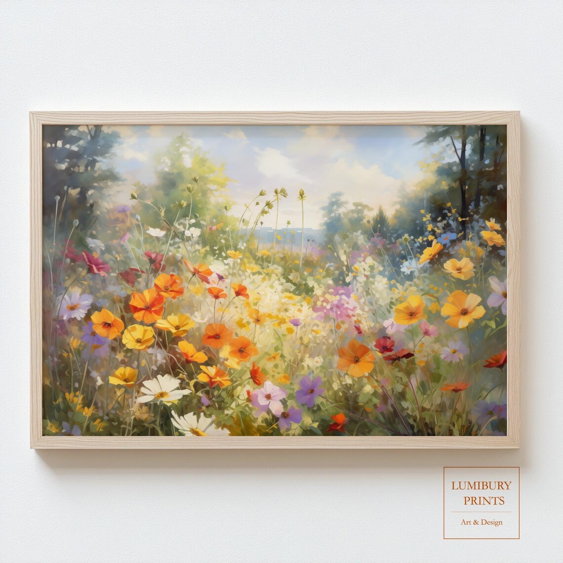 Cosmos Flower Print, Botanical Summer Bloom Decor