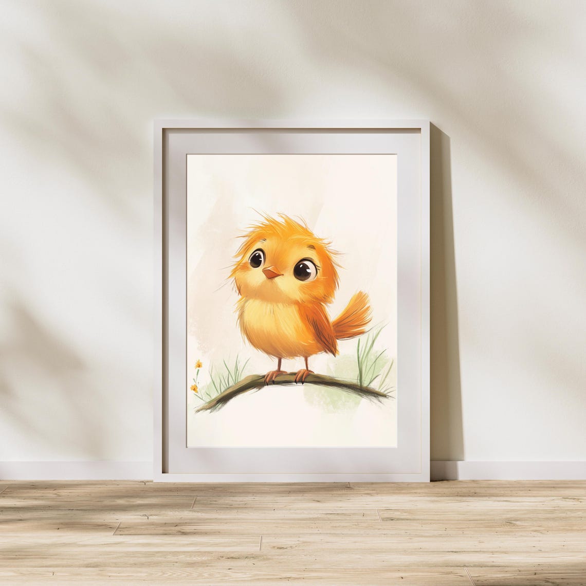 Kids Animal Bird Poster Toddler Wall Art Playroom Kids Decor Cute Bird Animal Illustration Childrens Room Prints Bird Art Poster - Image 2