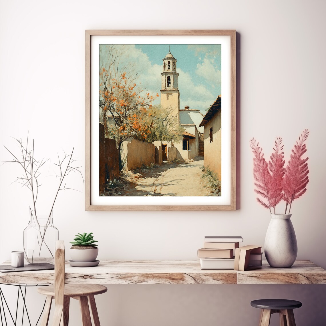 Old Western Town, Rustic Scenic Art Print - Image 3