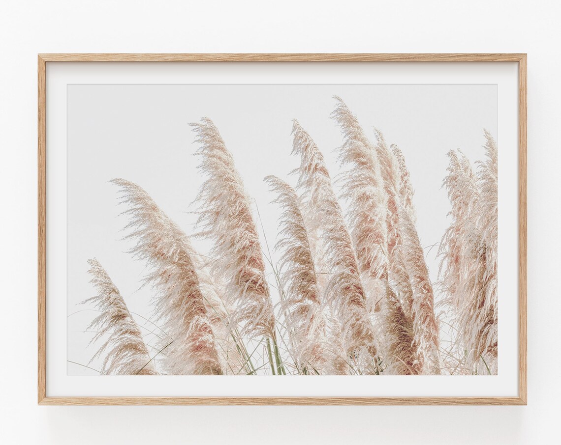 Farmhouse Pampas Grass Botanical Art Print - Image 4