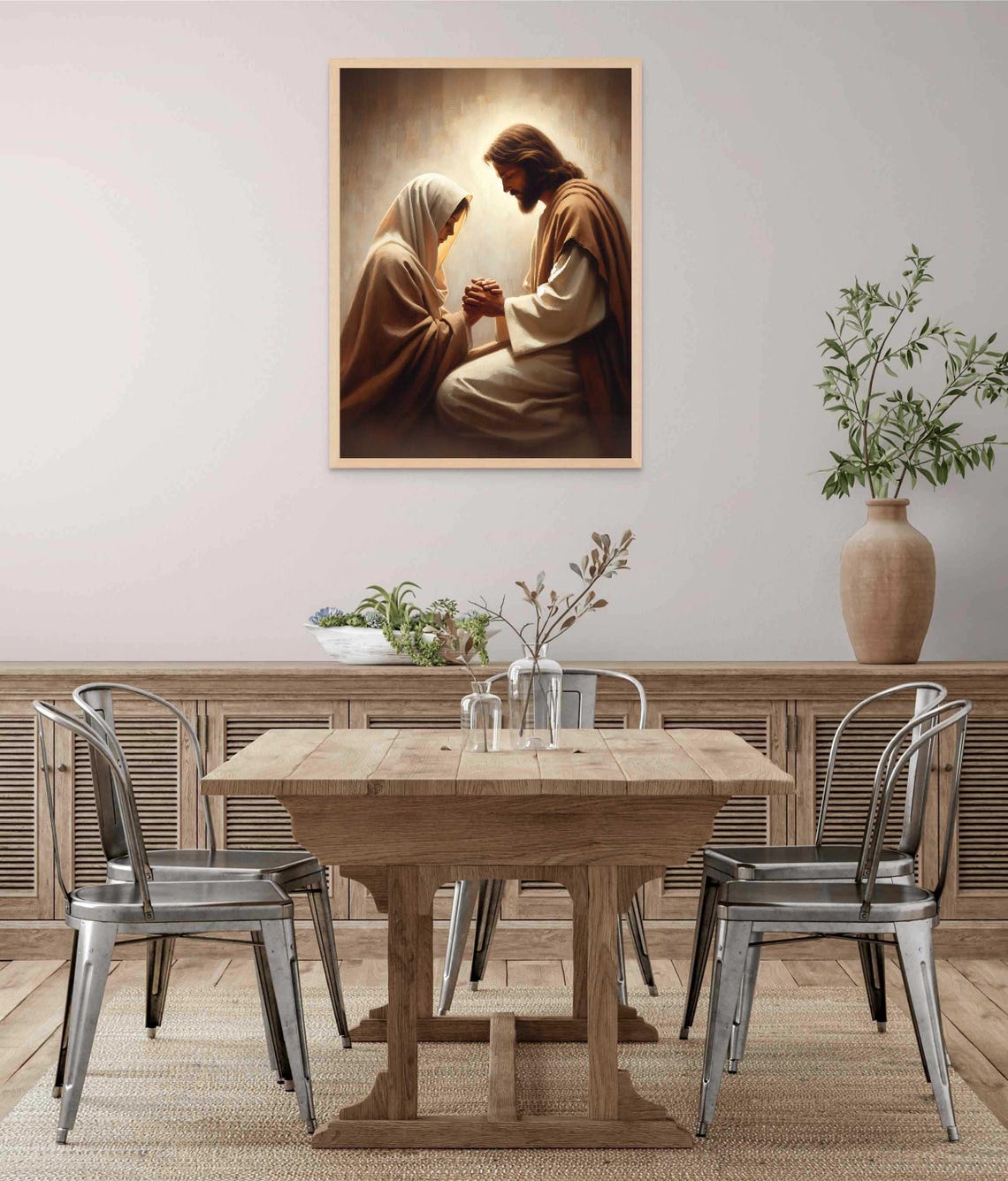 Moment Of Trust Modern Christian Art Jesus And Woman Jesus Prints Lds Wall Art Bible Painting Jesus With Woman Jesus Painting - Image 5