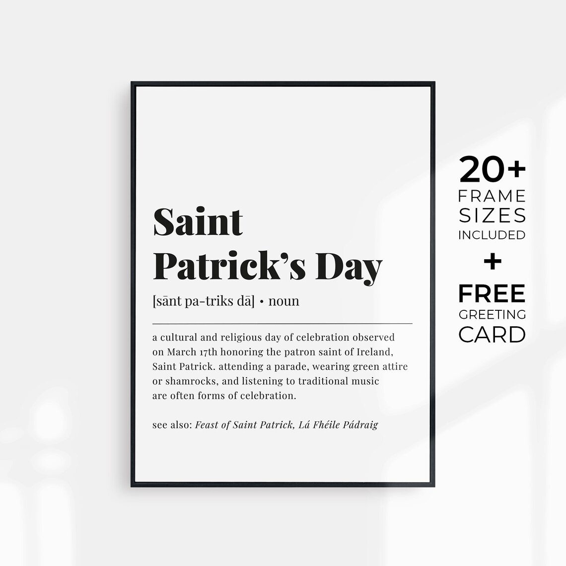 St Patricks Day Decor, Irish Party Art Print - Image 3